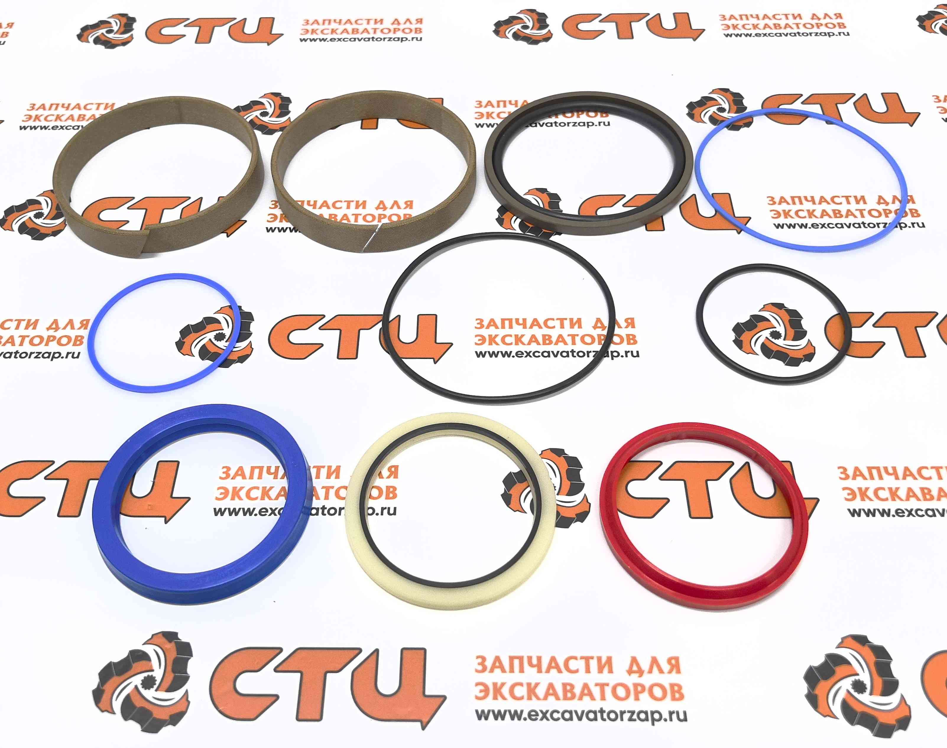 Ремкомплект 6194628М91 гидроцилиндра рукояти (WIRPO для гидроцилиндра 6111069M91) экскаватора погрузчика Terex  820, 860