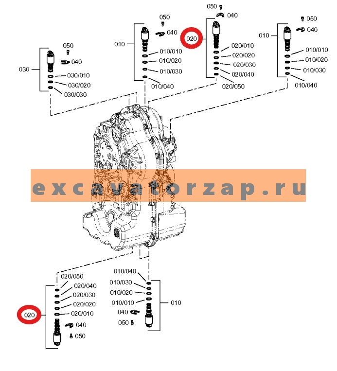 Соленоид КПП John Deere (Джон Дир)325 AT310586 3-я передача, задний ход (АНАЛОГ)