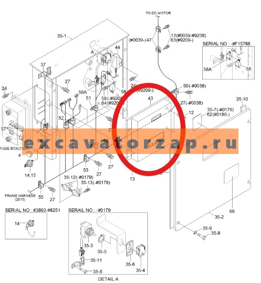 Контроллер 21N6-42100 (аналог, КНР) (ЭБУ, электронный блок управления, бортовой компьютер) экскаватора HYUNDAI R210LC7