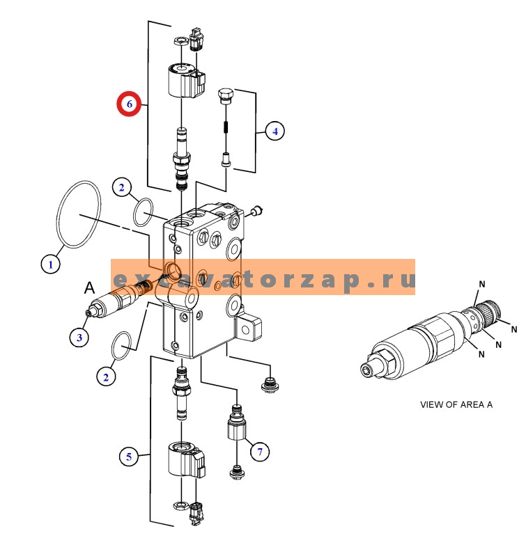 Запчасти для CAT 428/432/434/444