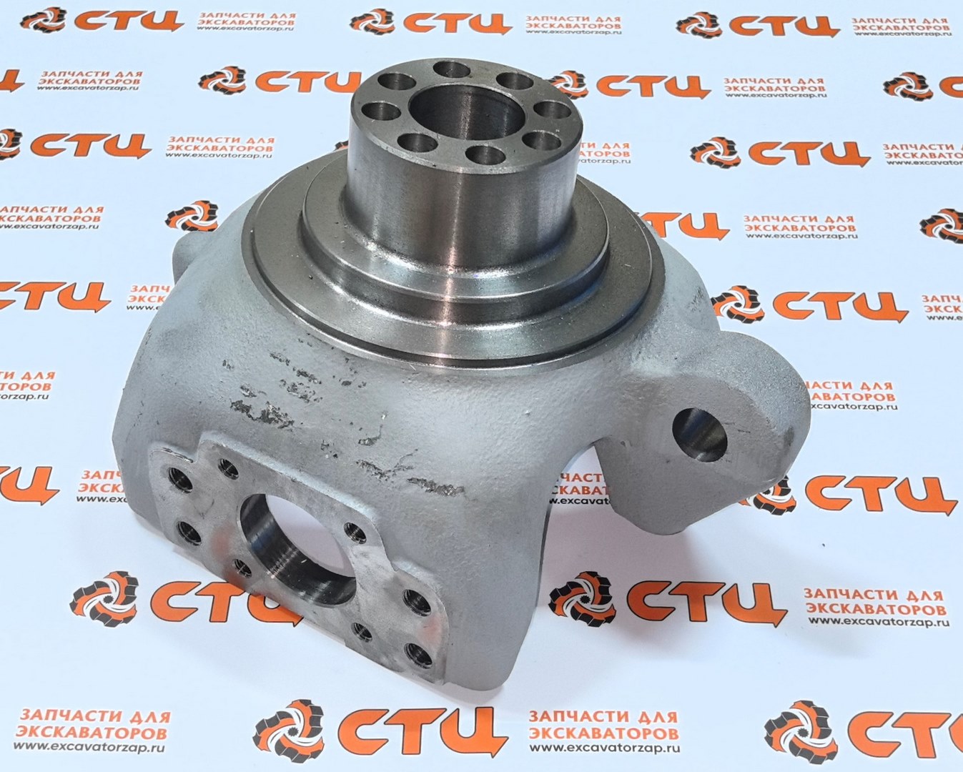 Кулак поворотный ZGAQ-03380 левый переднего моста экскаватора поргузчика Hyundai H940S