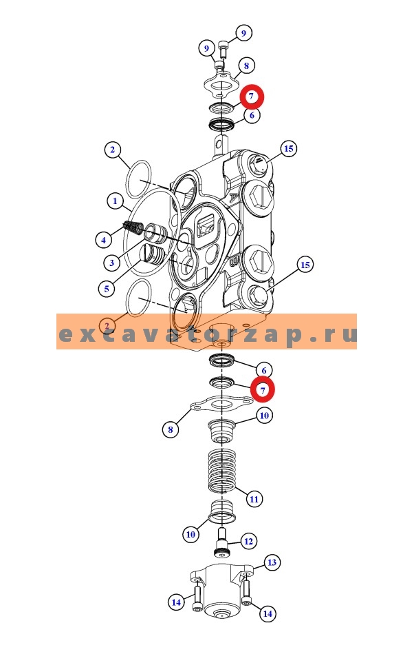 Пыльник 6E-2573, 6E2573 (оригинал, CAT) золотника гидрораспределителя экскаватора погрузчика CAT428